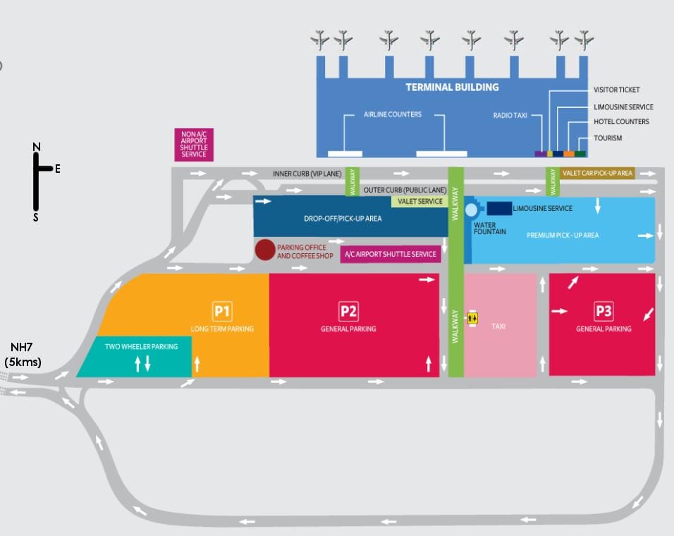 ramani ya Bangalore airport