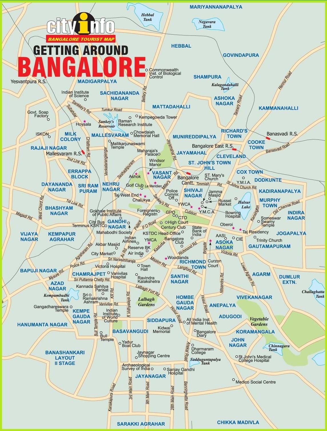 Bangalore katika ramani